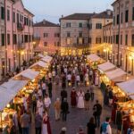 Immagine di un accogliente B&B in un borgo medievale, circondato da antiche mura e paesaggi suggestivi.